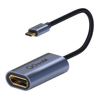 QGEEM QG-UA06 USB C to DP Female 4K/60Hz Thunderbolt3 to Displayport Cable Adapter