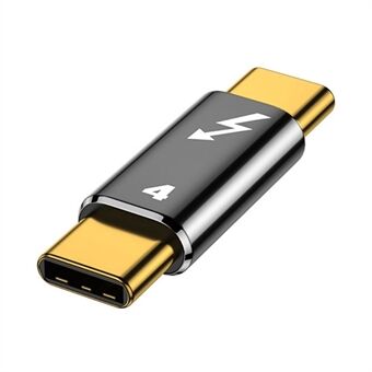 5A Type-C to Type-C Thunderbolt 4 Adapter Aluminum Alloy Portable Adapter High-Speed 40Gbps Transmission Converter Support 4K Resolution
