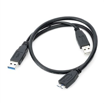 U3-029 USB 3.0 A Male to Micro B Male Y Splitter Adapter Cable for Mobile HDD