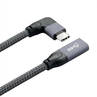 0.5m 100W PD 5A Fast Charging Elbow Extension Cable USB3.1 Gen 2 Type-C 4K 60Hz 10Gbps Cord for Macbook ASUS HP Laptop
