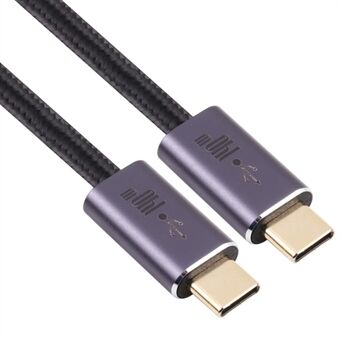 140W 1.5m Type-C Male to Type-C Male Braided Data Cable Fast Charging Cord USB 2.0 Transfer Speed Connector for Type-C Port Devices