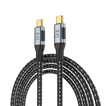 1.2m Type-C to Type-C Male 8K / 60Hz USB4 40Gbps Data Cable PD 240W Fast Charging Cord