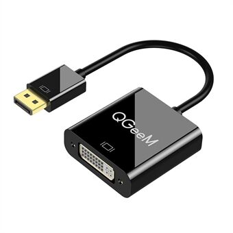 QGEEM QG-HD24 Displayport Male to DVI Female Adapter Cable DP to DVI Converter for HD TV/Monitor/Projector/Laptops/PC