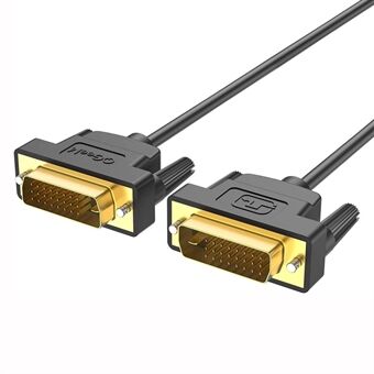 QGEEM QG-HD15 1m DVI to DVI Cable Male to Male Dual-Link DVI Cable Adapter Support 2560x1600/60Hz Compatible with DVI-D (24+1)