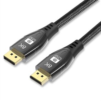 1m DP to DP 1.4 8K Ultra HD Cable 144 / 165hz Monitor TV HD Audio Video Cable