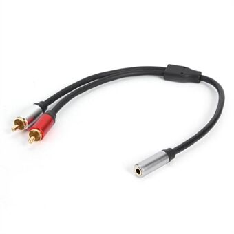 0.3m 3.5mm Female to 2 RCA Male Audio Cable for Speaker Amplifier DVD Player
