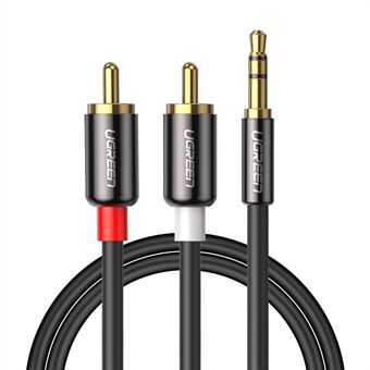 UGREEN 2m 3.5mm to 2RCA Audio Auxiliary Adapter Stereo 3.5mm Splitter Cable AUX RCA Y Cord for Smartphone Speaker Tablet