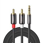 UGREEN 10m AUX Cord for Smartphone Speaker Tablet 3.5mm to 2RCA Stereo Audio Auxiliary Adapter Y Splitter Cable