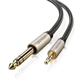 UGREEN 40806 5-Meter 3.5mm TRS (1/8 inch) to 6.35mm TS (1/4 inch) Male Straight Jack Stereo Audio Adapter Cable for Cellphones/Amplifiers/Home Theater