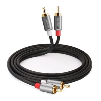 UGREEN 1.5m For Home Theater DVD TV Amplifier CD Soundbox 2RCA to 2 RCA Male to Male HiFi Stereo Audio Cable