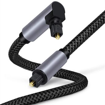 1m Elbow Toslink to Toslink Digital Optical Audio Cable Gold Plated Connector SPDIF Coaxial Cable
