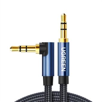 UGREEN 1m AUX Cord 3.5mm Male to Male 90 Degree Audio Extension Cable