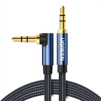 UGREEN 1.5m For Phone Tablet PC Headphone AUX Cord 3.5mm Male to Male Right Angle Audio Extension Cable