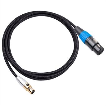 SA119GXK107BU 3m Mini XLR Female to XLR Female Cable Braided Conversion Cord for Mixer Microphone Voice Recorder