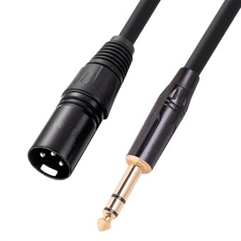 TC145BK19 1.8m 6.35mm Male to XLR Male Microphone Mixer Audio Converter Cable