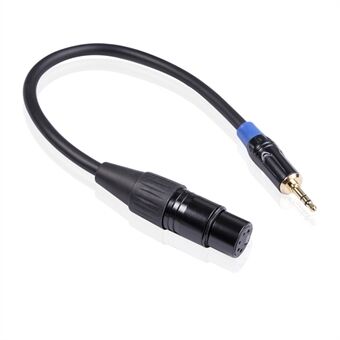 TC195BUXK1075-03 0.3m Male 3.5mm Audio to Cannon XLR Female Adapter Cord for Microphone Speakers Sound Consoles Amplifier