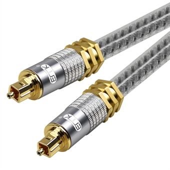EMK YL-A 1m OD8.0mm Digital Optical Audio Cable S / PDIF Toslink Lead Cord for Sound Bar TV Home Theater