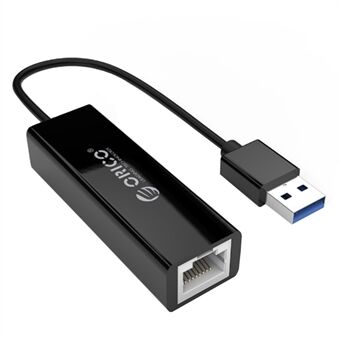 ORICO UTJ-U3 USB 3.0 to RJ45 Wired Gigabit Ethernet Port Adapter for Laptop Desktop Computer Converter - Black