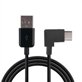 CY 90 Degree Right Angled USB 3.1 Type C Male to USB 2.0 Male Cable for Tablet & Mobile Phone 2m