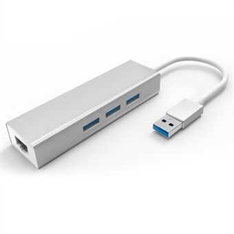 Adapter With 3 Ports USB 3.0 Gigabit Ethernet Hub RJ45 Lan Network Port Card For Windows XP/7/8/Mac OS