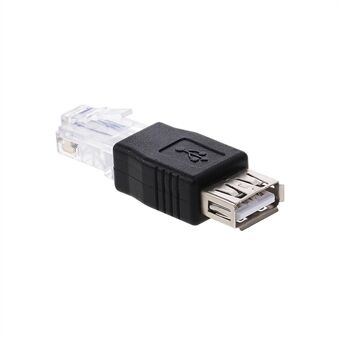 Lightweight Portable USB to RJ45 Adapter USB2.0 Female to Ethernet RJ45 Male Plug Adapter Connector