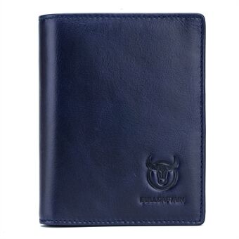 BULLCAPTAIN 027 Thickened Genuine Leather Wallet RFID Blocking Card Pouch Coin Storage Bag Pouch
