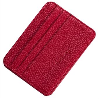 BAELLERRY K9106 Card Pouch Slim Textured PU Leather Sleeve Bag Mini Money Wallet Credit Card Case