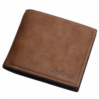 BAELLERRY D3001 Horizontal Short Wallet Ultra Slim Casual Men PU Leather Card Holder Bag