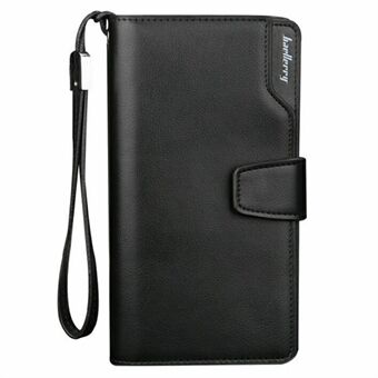 BAELLERRY 171B Men\'s Clutch Bag PU Leather Wristlet Wallet Card Carrying Purse Driving License Keys Phone Organization Bag