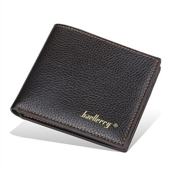 BAELLERRY 810 Litchi Texture PU Leather Men Short Wallet Cards Cash Storage Bag