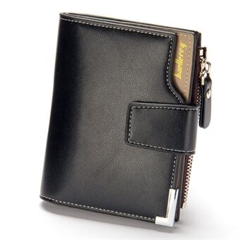 BAELLERRY D1282 Hasp Design Multiple Card Slots Short Wallet with Zipper Pocket PU Leather Coin Purse