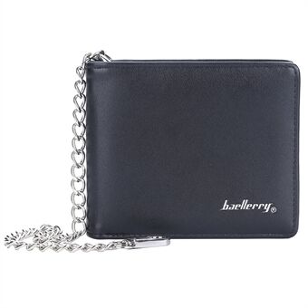 BAELLERRY D9195 Men\'s Wallet PU Leather Card Storage Pouch Multifunction Cash Organization Bag with Key Chain