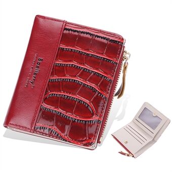 BAELLERRY N2373 Crocodile Texture PU Leather Women\'s Wallet Zippered Design Billfold Card Holder Bag Coins Pouch