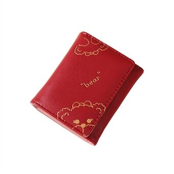 TEAYY AZ-101 Women\'s Wallet Cute Pattern Tri-fold PU Leather Card Holder Pouch Cash Coin Storage Bag