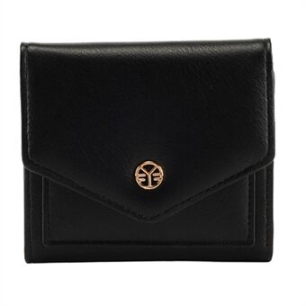 FOREVER FOR YOU FY19022-6 PU Leather Zipper Coin Pocket Small Folding Pouch Change Wallet Purse 9 Cards Holder
