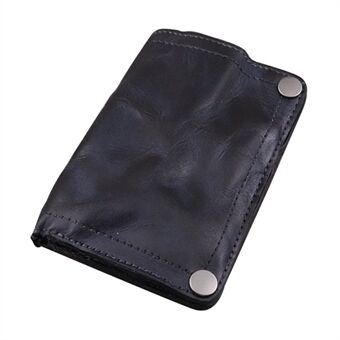 SG630 Multiple Cards Slot Zipper Pocket Billfold Short Wallet Vintage Style Card Holder Coin Purse