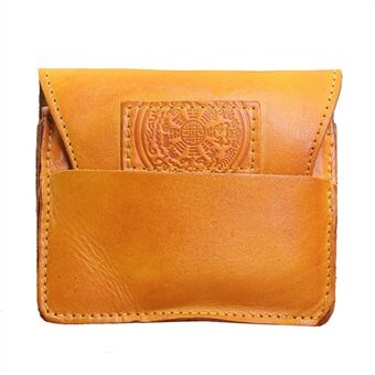 SG634 Cowhide Leather Wallet Multiple Card Holder Coin Pocket Purse Zipper Coin Pocket Vintage Storage Bag