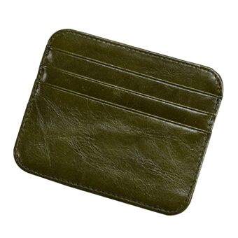 AP121 Ultra Slim Cowhide Leather Card Holder Storage Bag Coin Purse Credit Card Case