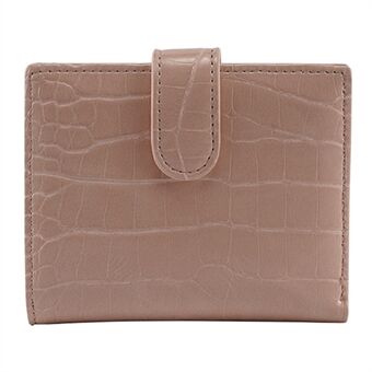 FFY FY19022-10 Stylish Stone Texture PU Leather Women Short Wallet Cards Cash Holder Purse