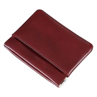 FC8002 Slim Wallet Card Holder Cowhide Leather Coin Purse Pouch RFID Blocking Change Purse