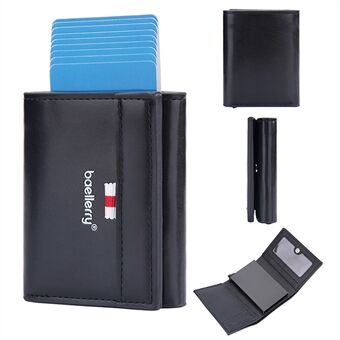 BAELLERRY D9212 RFID Blocking Credit Card ID Card Holder Case Easy Pop-up Slim Card Pouch Wallet