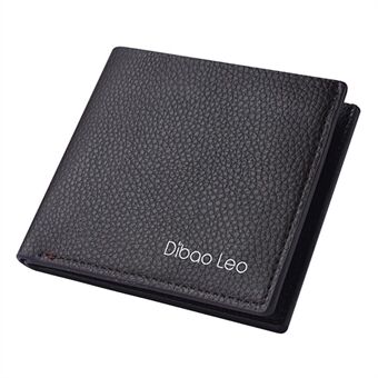 DEABOLAR Men Slim Short Wallet Bi-fold PU Leather Coin Storage Card Holder Bag