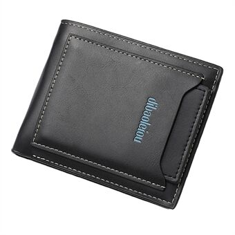 DEABOLAR RFID Blocking PU Wallet for Men Multi-Layer Card Holder Retro Coin Purse Bag