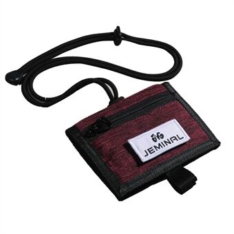 JEMINAL 32139 Canvas Neck Strap ID Card Holder Badge Holder Adjustable Lanyard