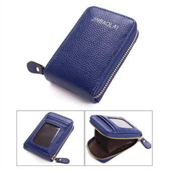 P8003 Vertical Style PU Leather Card Holder Zipper Wallet for Women