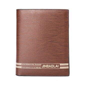 JINBAOLAI Multipurpose PU Leather Vintage Tri-fold Men\'s Short Wallet
