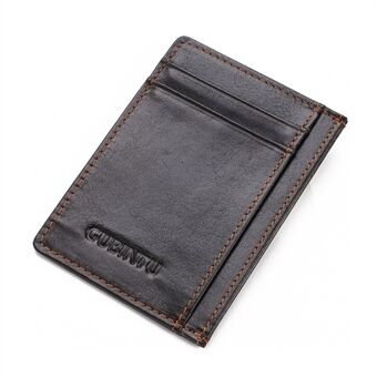 115# Stylish Genuine Leather Coin Multi Card Slots Wallet for Men