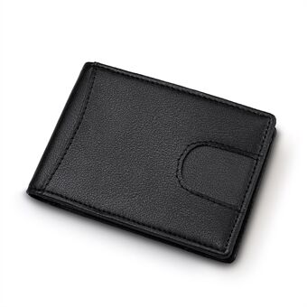 Fashionable Men\'s Wallet Genuine Leather Wallet Money Coin Card Holder Bag Purse - Black