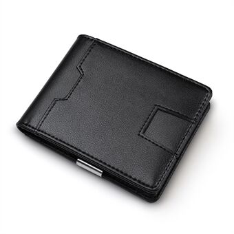 Genuine Leather RFID Blocking Card Holder Bi-fold Wallet