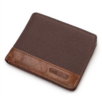 Leisure Men Bi-fold Wallet Card Coin Holder Slim Genuine Leather Short Purse